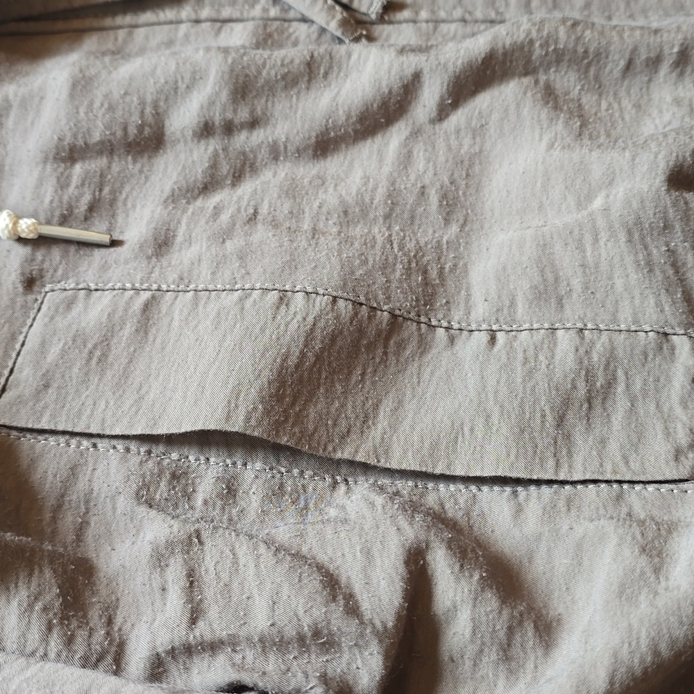 AllSaints, Calla Fishtail Parka Jacket Coat, Gray, EUC, Women's M - Picture 7 of 16